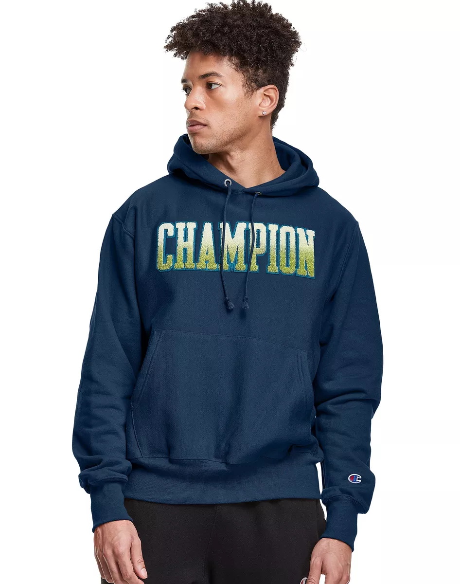 Champion reverse weave hoodie sale navy