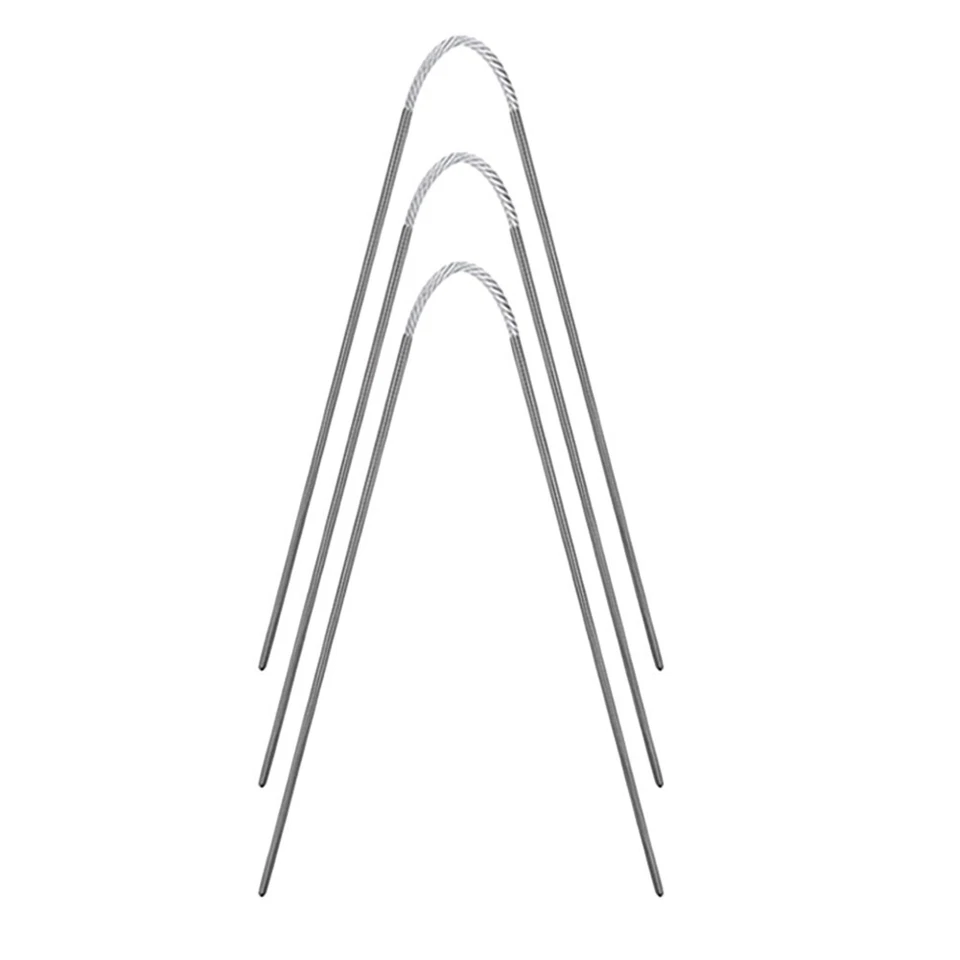 Aiguilles ?? boucle ronde en m??tal en acier inoxydable parfaites pour tricoter