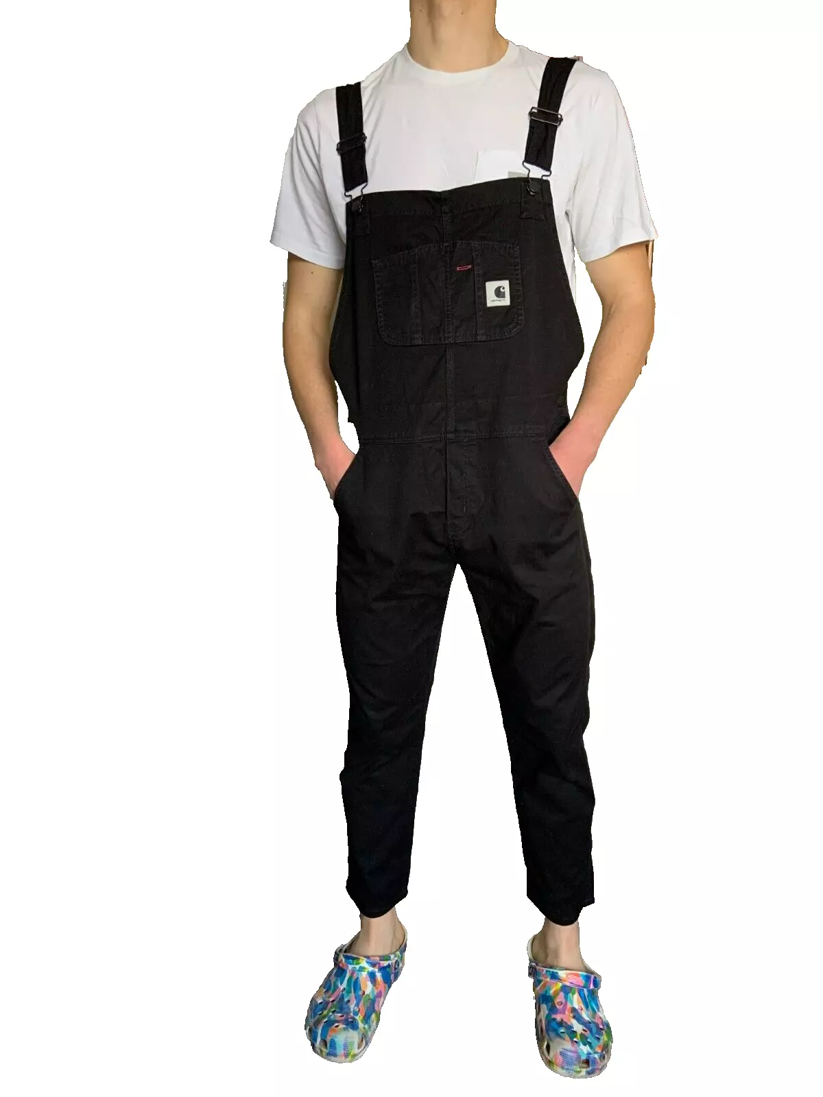 Combinaison salopette noire homme Carhartt WIP & Supreme M L