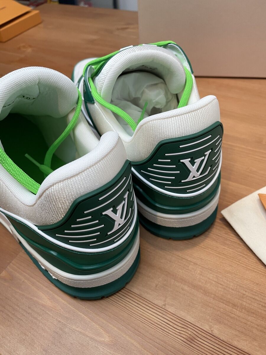 green and white louis vuitton shoes