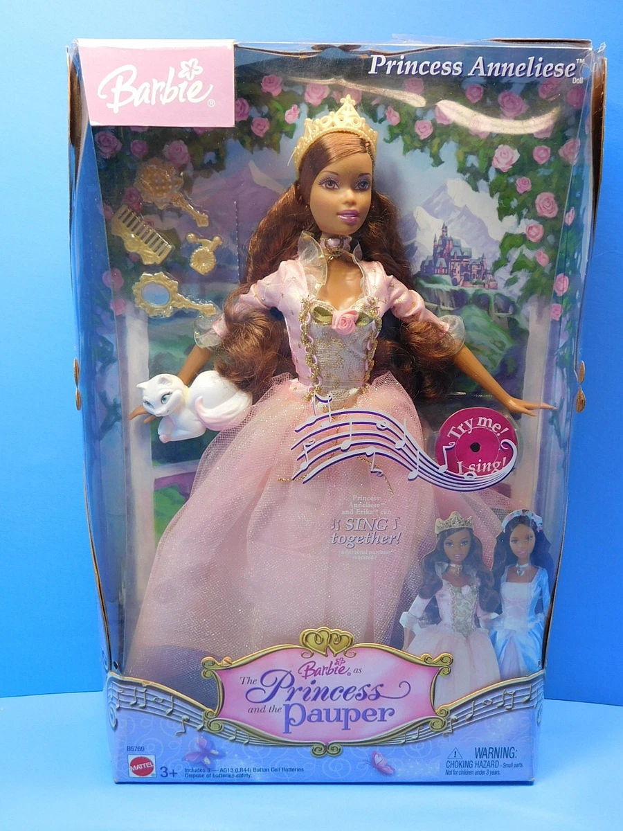Barbie Princess the Pauper Singing Anneliese Doll African American