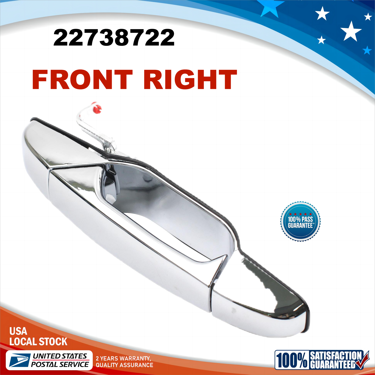Front Passenger Outside Door Handle For Chevy Silverado GMC Yukon XL 2007-2013