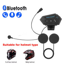 Motorcycle BT Helmet Headset Wireless Hands-Free Call Kit Stereo Anti-Interferen