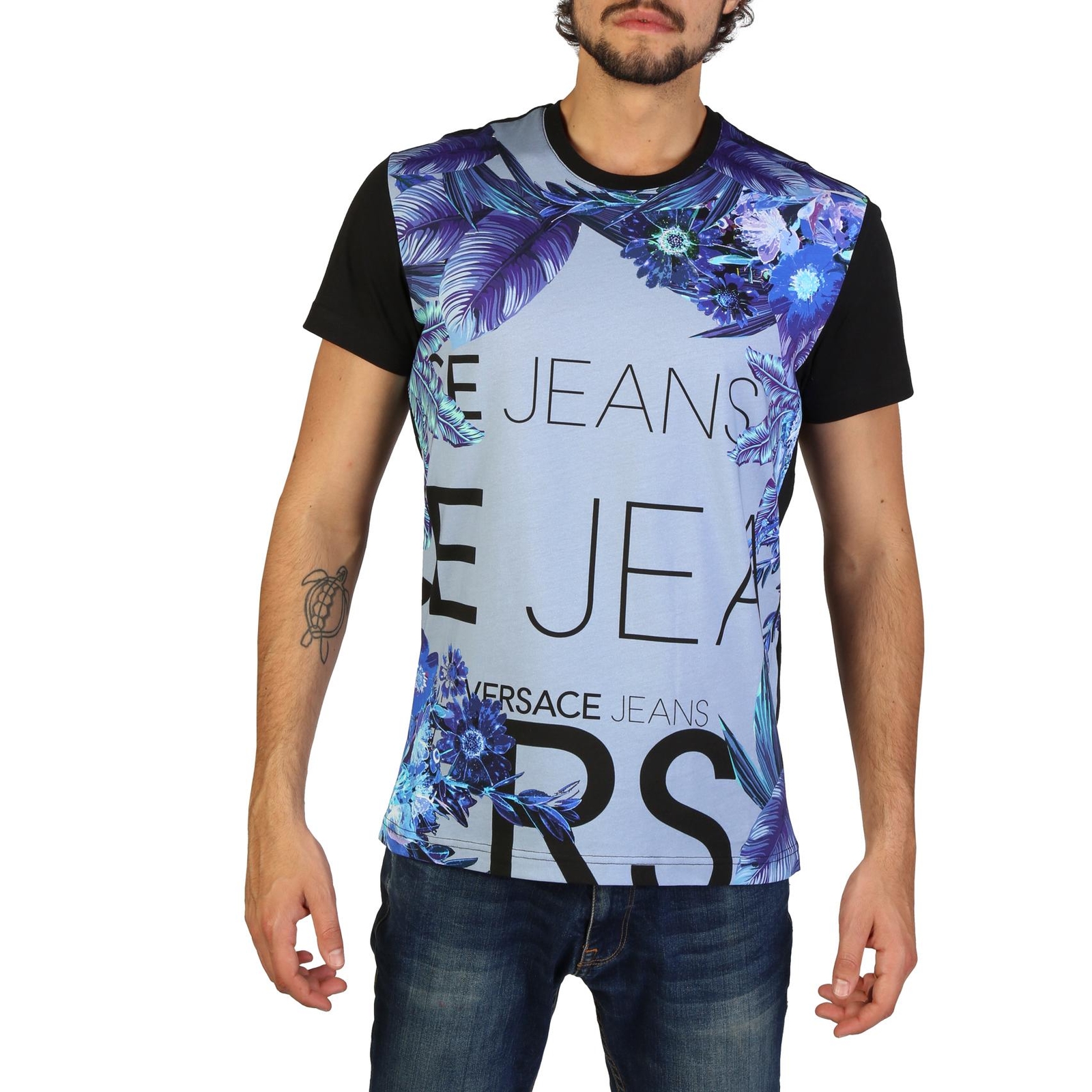 Versace Jeans Herren T-Shirt T shirt Tshirt Kurzarm Top Freizeit Casual 92537 Versace Jeans Herren T-Shirt T shirt Tshirt Kurzarm Top Freizeit Casual 92537