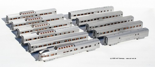 Kato N 106055 - Passenger Train Set California Zephyr, 11-teilig - NEW, ohne OVP | Zustand: Gebraucht