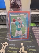 Quinn Ewers RC 2025 Donruss-Rated Rookie #342 Optic Red Wave Prizm 🐬 Dolphins