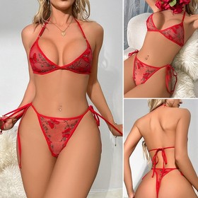 Women Sexy Lingerie Set Underwear Lace Open Bra Sleepwear Babydoll Pajamas US
