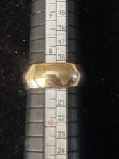 Estate Find! Vintage 14K Exquisite Jewelry Co. Wide 7.8 mm Wedding Band Sz. 9