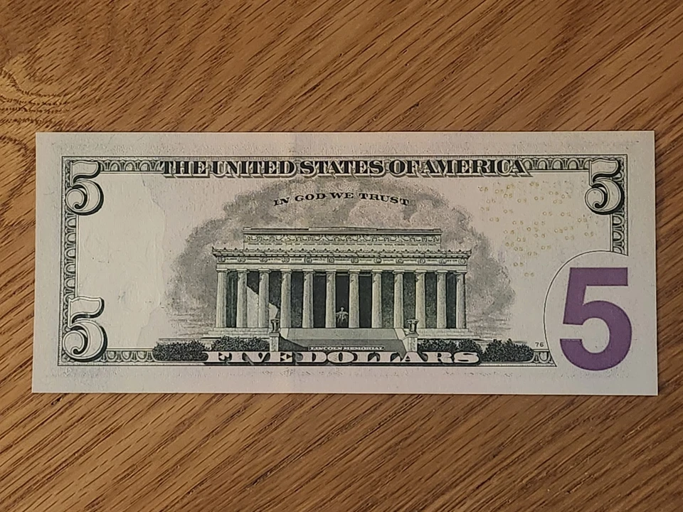 2006 $ "STAR NOTE" GEM/UNC CHICAGO IG16230239* 3 OF 3 CONS RUN # 6 640K - Image 2 of 4