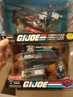 gi joe F.A.N.G Cobra C.L.A.W.S 25th Anniversary Neu Box Hasbro + Nightsharc
