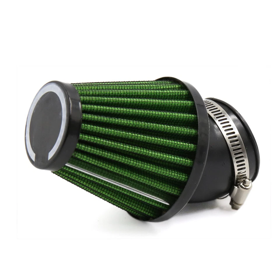 48mm Inner Dia Green Car Vehicle Auto  Air Filter w Adjustable Clamp Foto 2 de 2