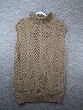 Polo Ralph Lauren Turtleneck Dress Sleeveles Knit Wool/Cashmere Blend Women Sz M