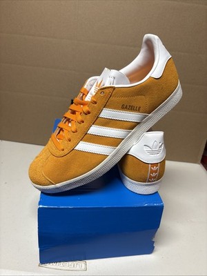 Adidas Gazelle Suede Orange White Cream Men's Multi Sizes Shoes IG2091 Size 10