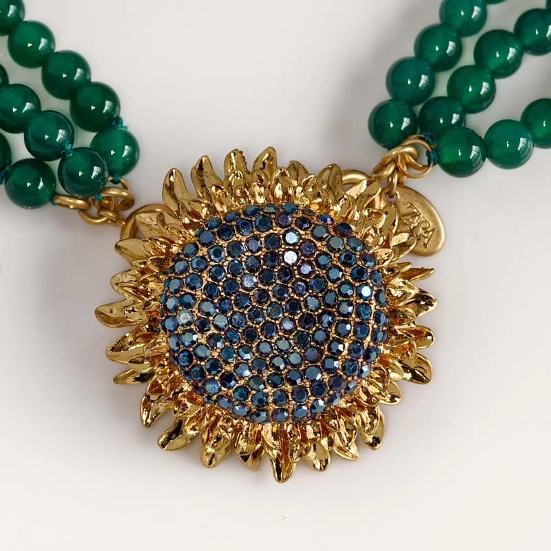 New Zara Convertible Flower Pendant Necklace Chic Women Party Vacation Jewelry - Image 2 of 4