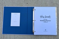 The Knot Ultimate Wedding Planner Organizer 3-Ring Binder Our Wedding New Open