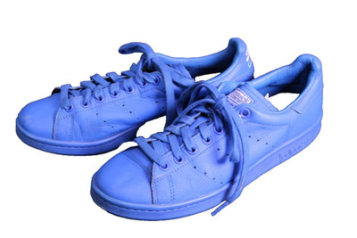 Adidas Stan Smith x Pharrell Williams Unisex Sneaker Gr. 40 Leder blau BS649