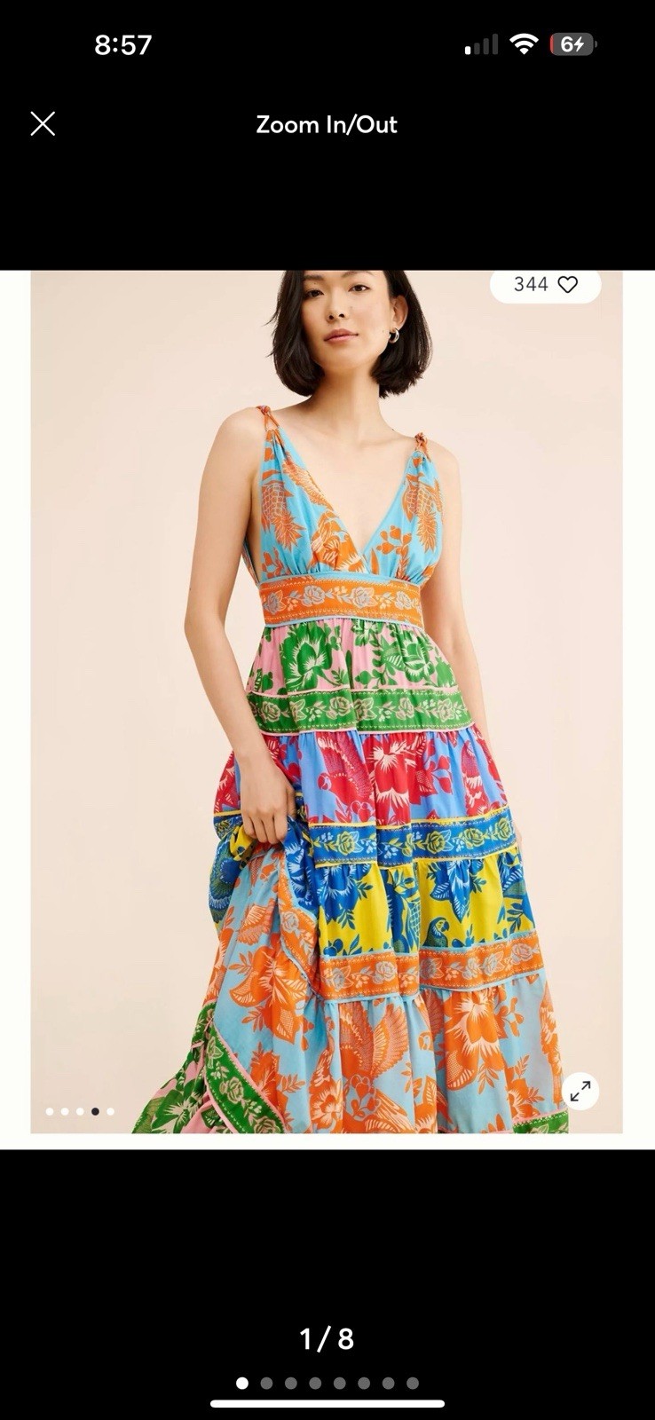 FARM Rio Lace Garden Mix Maxi Dress Size Large