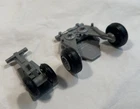 1986 Vtg GI Joe Conquest X-30 Front & Rear Landing Gear Gray Vehicle Parts