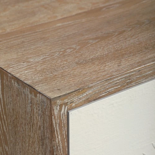 Uttermost 25084 Dani 48"W 2 Shelf Wood Accent Cabinet - Matte White / Gray - Picture 4 of 8