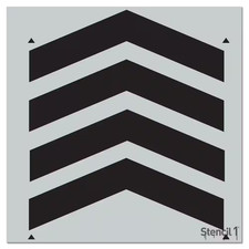 Chevron Full Repeat Pattern Stencil