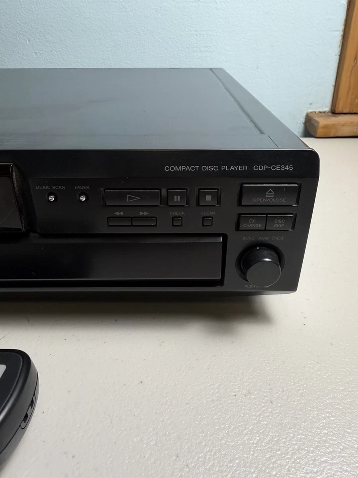 Sony CDP-CE345 5-Disc CD Changer and Player with OEM Remote - Image 2 of 4