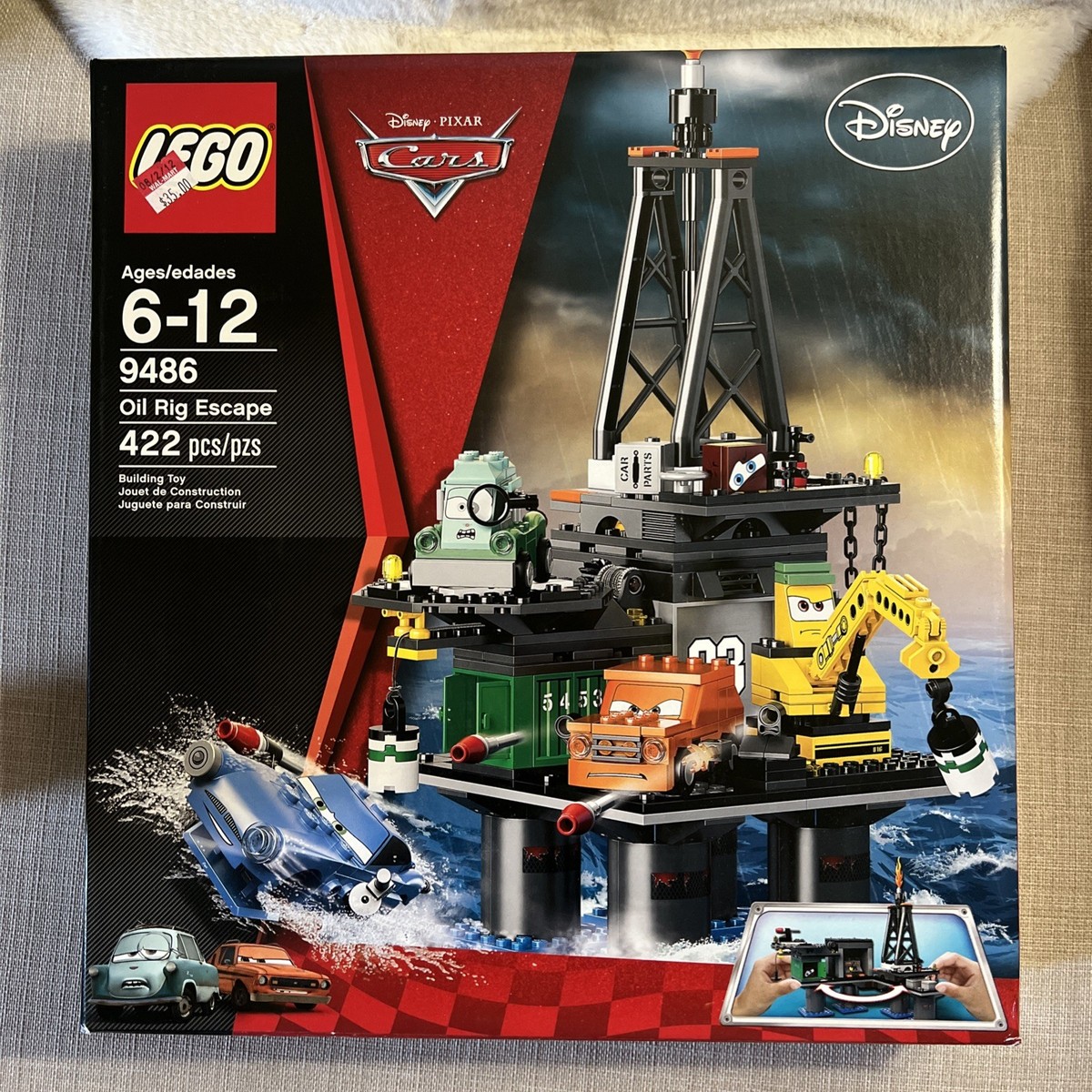 Lego 9486 Oil Rig Escape Disney Pixar Cars 100% Complete NIB Fin