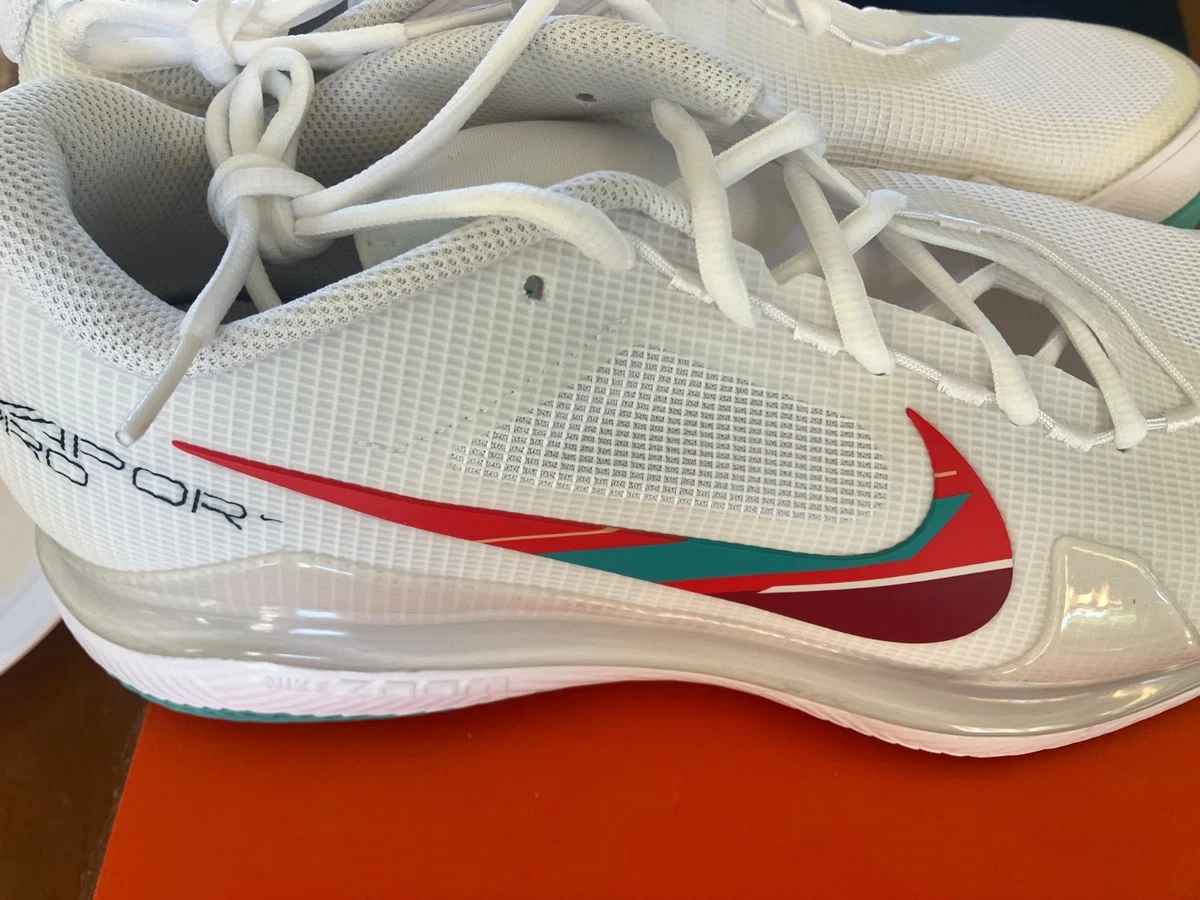 NikeCourt Zoom Pro White Washed Teal Red for Sale | Authenticity