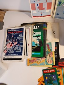 Mattell Intellivision Games Lot of  18 Tested and Working , Books And Overlays