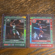 Panini NBA Hoops Haunted Hoops Serial Numbered Jrue Holiday Bub Carrington 2 Ca…