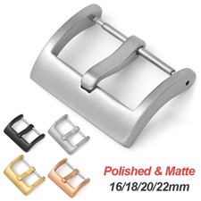 Stainless Steel Watch Buckle Clasp 16mm 18mm 20mm 22mm Replacement