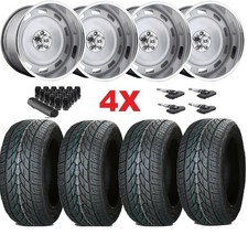 22 Rally Scottsdale Wheel Tire Set 6 Six Lug Square Body Staggered Offset 22 Rally Scottsdale Wheel Tire Set 6 Six Lug Square Body Staggered Offset