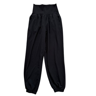 Vanilla Star Jogger Pants Womens Small Black High Waisted Ribbed V23911-1