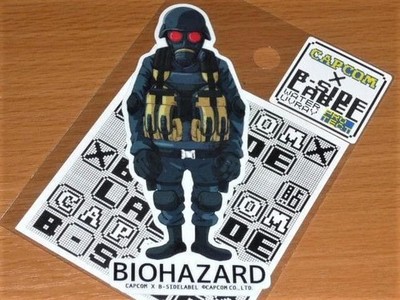 Capcom Resident Evil Hank Sticker B-SIDE LABEL Waterproof Rare New 92mm x 41mm