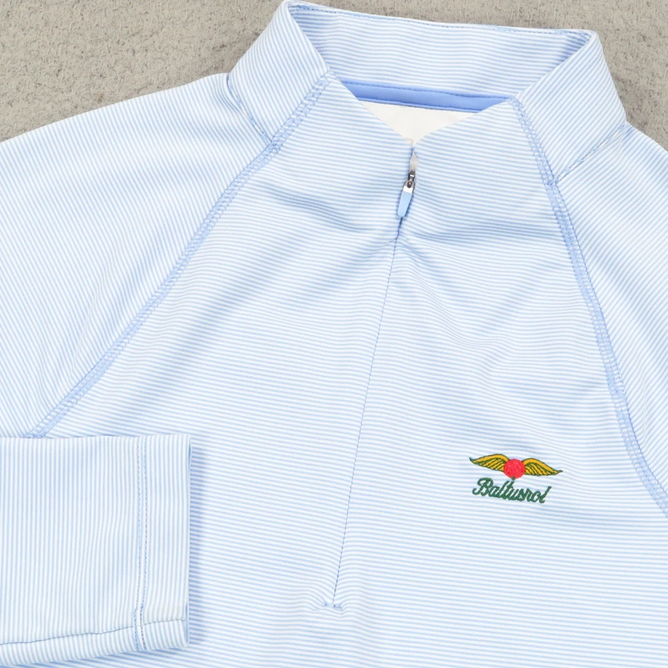 Jaqueta Peter Millar Feminina Média Branca Azul Baltusrol Performance Katy Golf UPF - Imagem 3 de 4