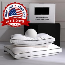 Almohadas De Cama Plum n Para Dormir Paquete De 2, Tama o Queen Est ndar NEW US.