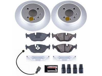 Rear Power Stop Brake Pad and Rotor Kit fits BMW 325i 1987-1992 E30 53XRVR