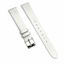 Satin Watch Bands w Quick Release pins Silver 12mm, 14mm, 16mm, 18mm, 20mm 