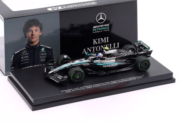 K. Antonelli Mercedes-Amg F1 W16 #12 4Th Australien GP Formel 1 2025 1:64 Minich-image