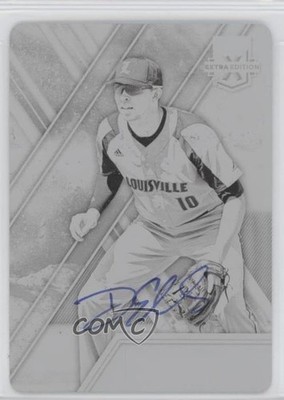 2017 Panini Elite Extra Edition Printing Plate Black 1/1 Drew Ellis #44 Auto 0rf
