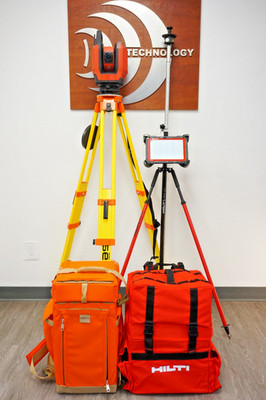 Hilti PLT-400-2 Layout System w/ PLC600 Tablet Total Station Trimble RPT600
