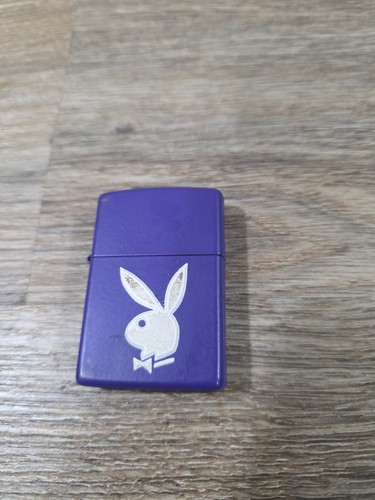 Zippo Playboy Bunny Logo Purple Lighter Zippo Tin Case Play Boy Bunny