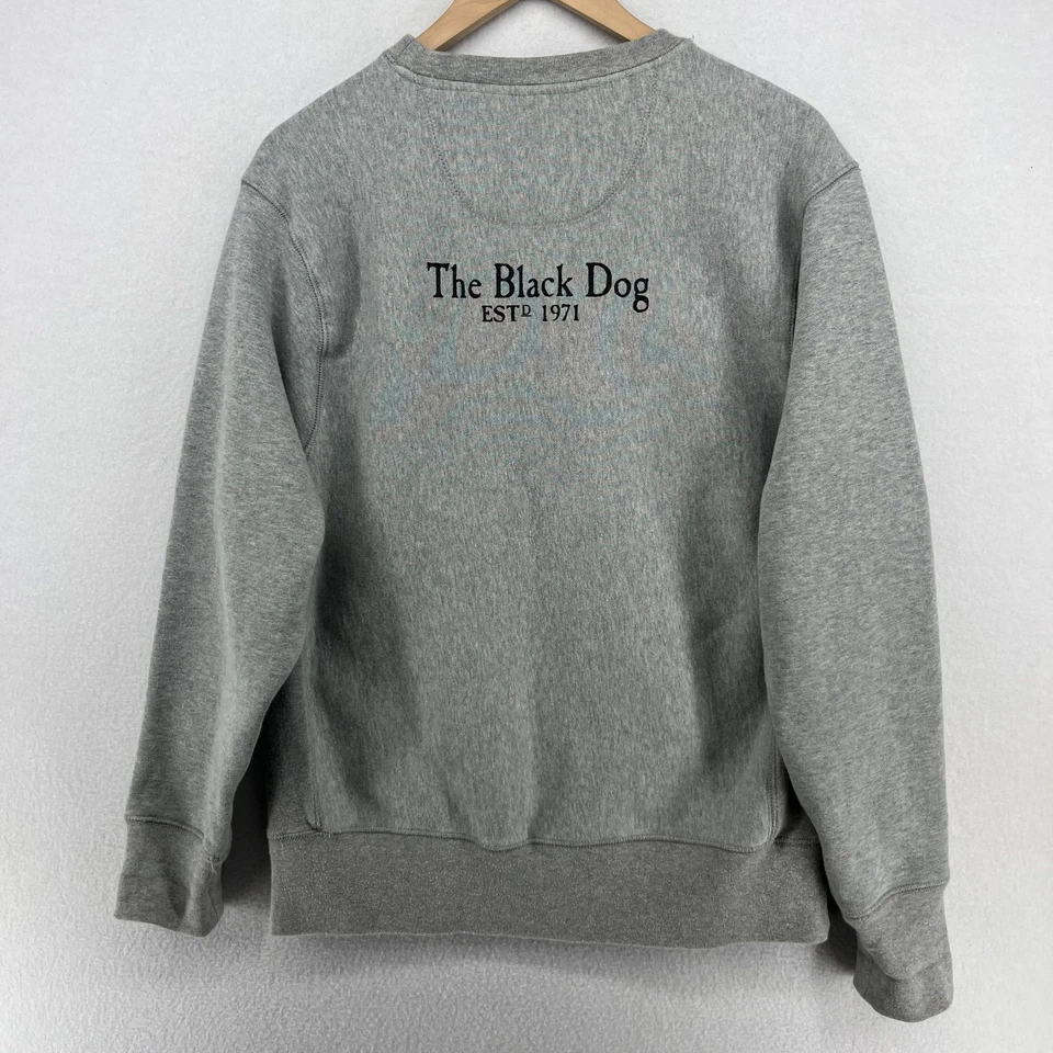 THE BLACK DOG Sweatshirt Adult S MARTHAS VINEYARD Cape COD Nantucket Gray - Image 2 of 4