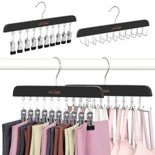 2 Pack Bra Hanger with 2 Pack Leggings Organizer, 2-in-1 Space Saving Hanger ...