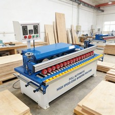 Woodworking Edge Banding Machine for Straight Curved Edges Double-side Gluing