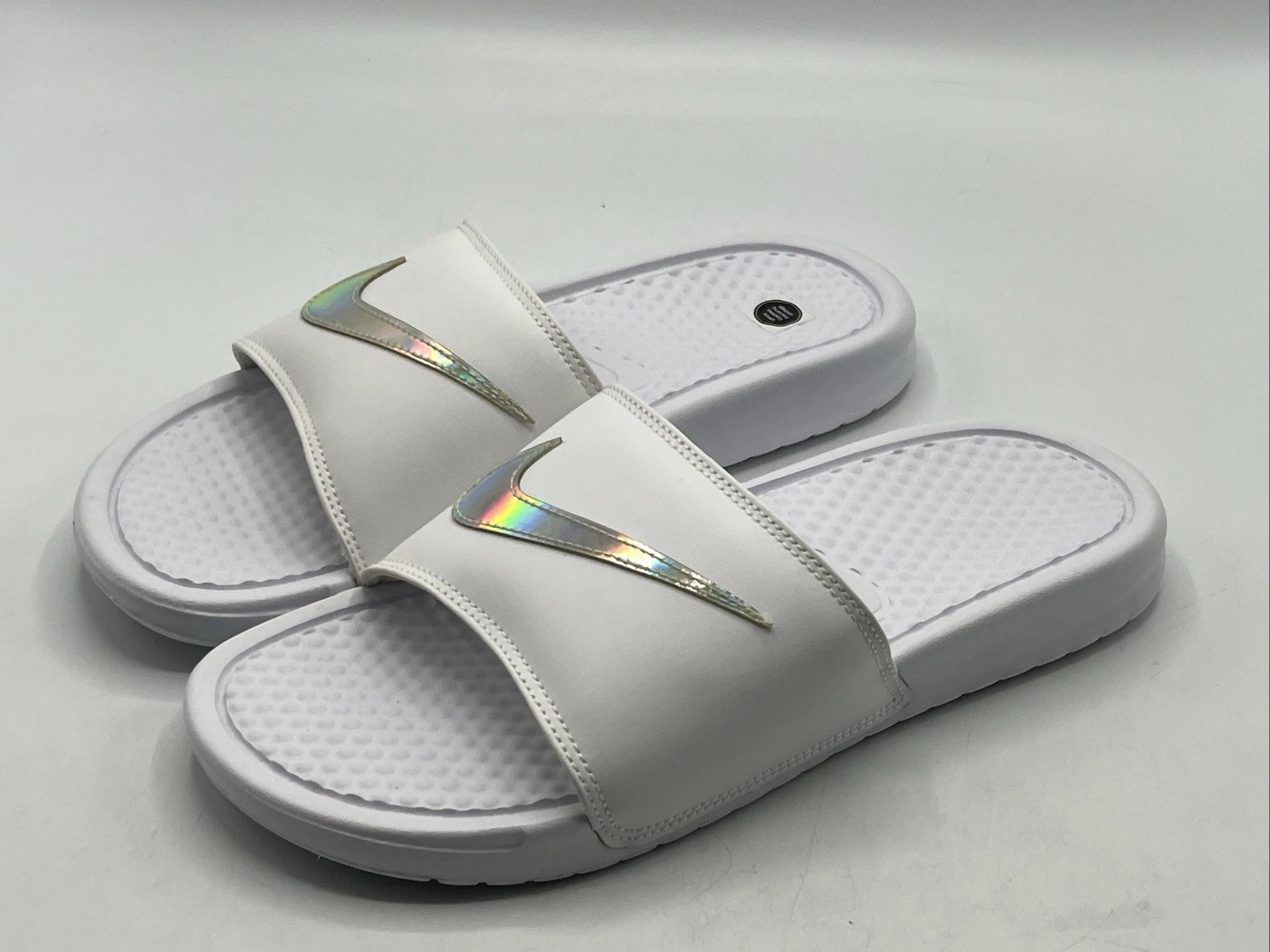 Nike Benassi JDI Women's Size 10 Slip-on Slides White DA2544 100 - New!