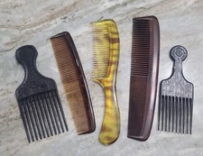 Vintage Barber Combs, Set Of 5