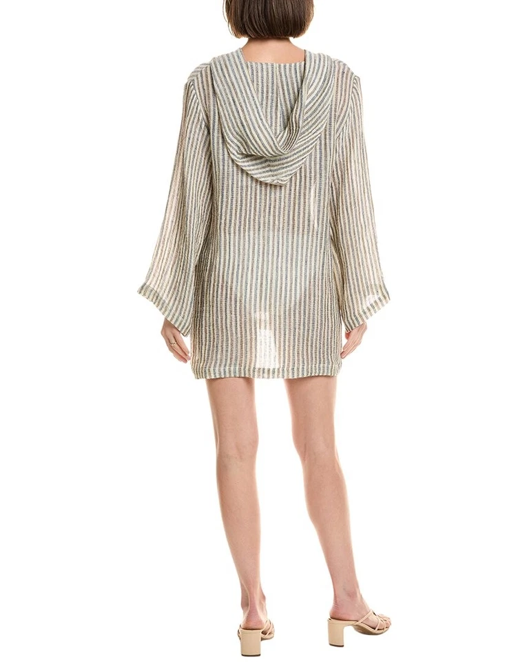 Poncho de playa Lisa Marie Fernandez de lino para mujer beige 0 - Xxs Foto 2 de 3