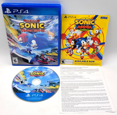 Team Sonic Racing - Sony PlayStation 4 CIB COMPLETE IN BOX