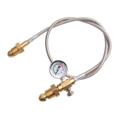 Transferadapter-Schlauch Für BS 341 Nr. 3 Argon-Zylinder – Edelstahl, G5/8" Gewinde, 90 Cm