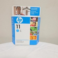 New Genuine HP 11 CYAN C4836A Designjet Inkjet Officejet Ink Expired 5/2010